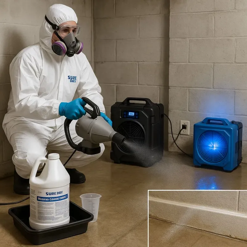 Sanitization and Odor Removal process in Granville, MA